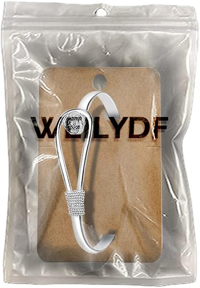 WEILYDF 925 sterling silver bracelet elegant clip-style button style floral design bracelet classic bracelet jewelry women's girls - Image 4